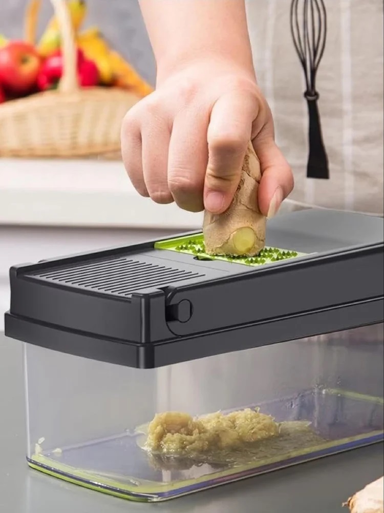 Vista 9 de Mandolina Cortador Picador Verduras16en1